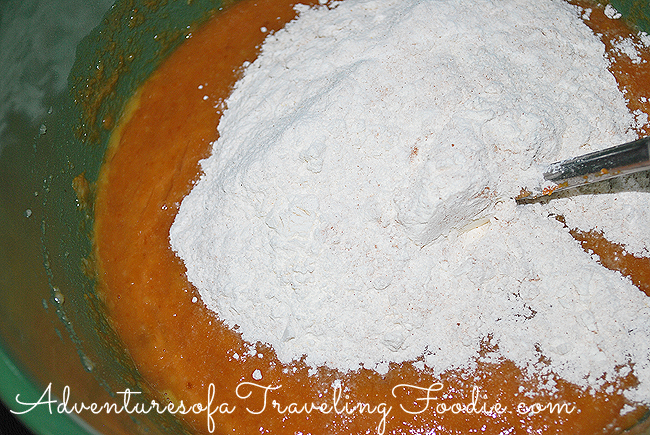 add flour to wet